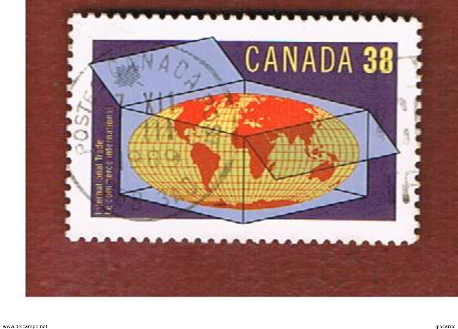 CANADA - SG 1337  - 1989 INTERN. TRADE   -   USED - Usati