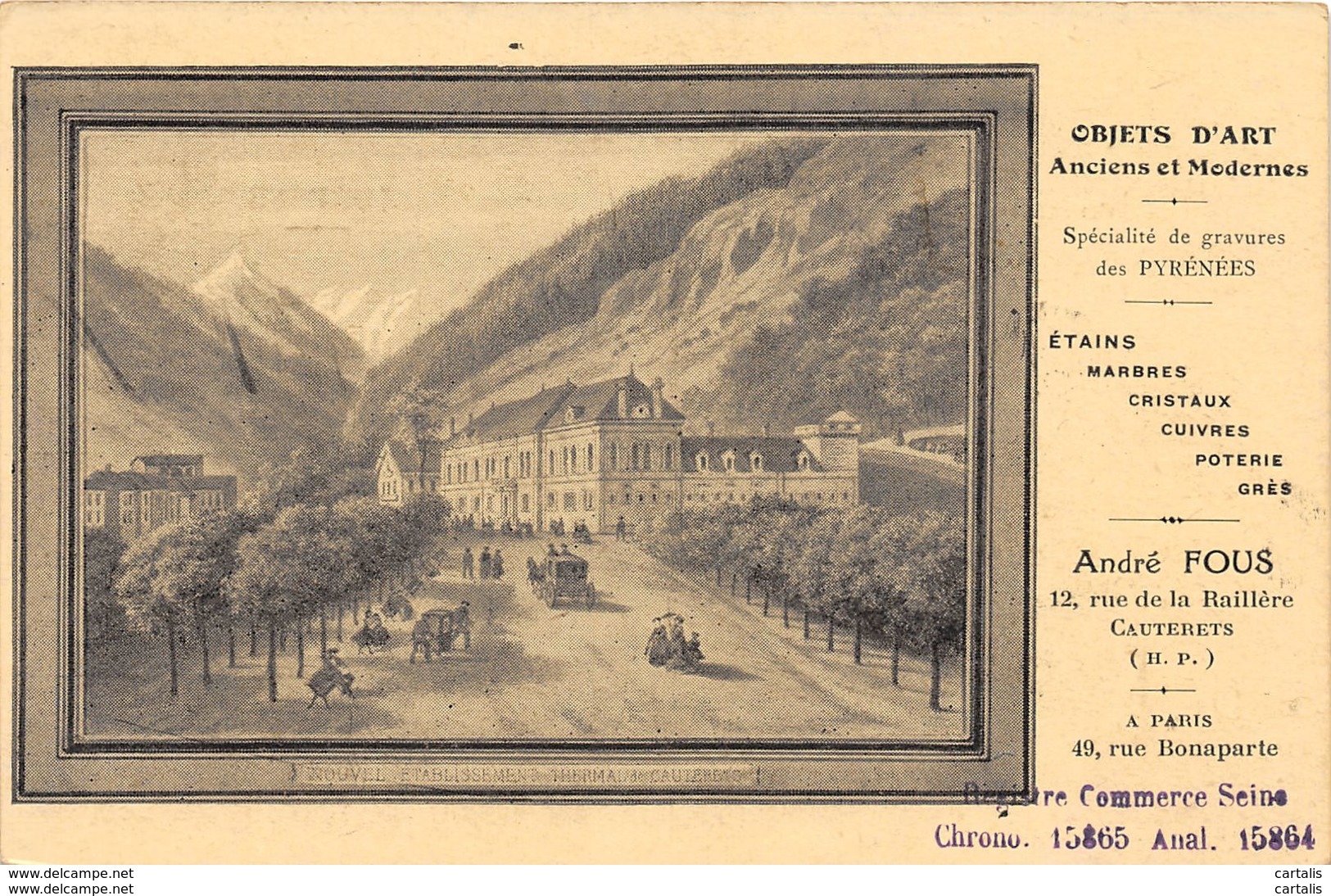 65-CAUTERETS-N°222-A/0275 - Cauterets