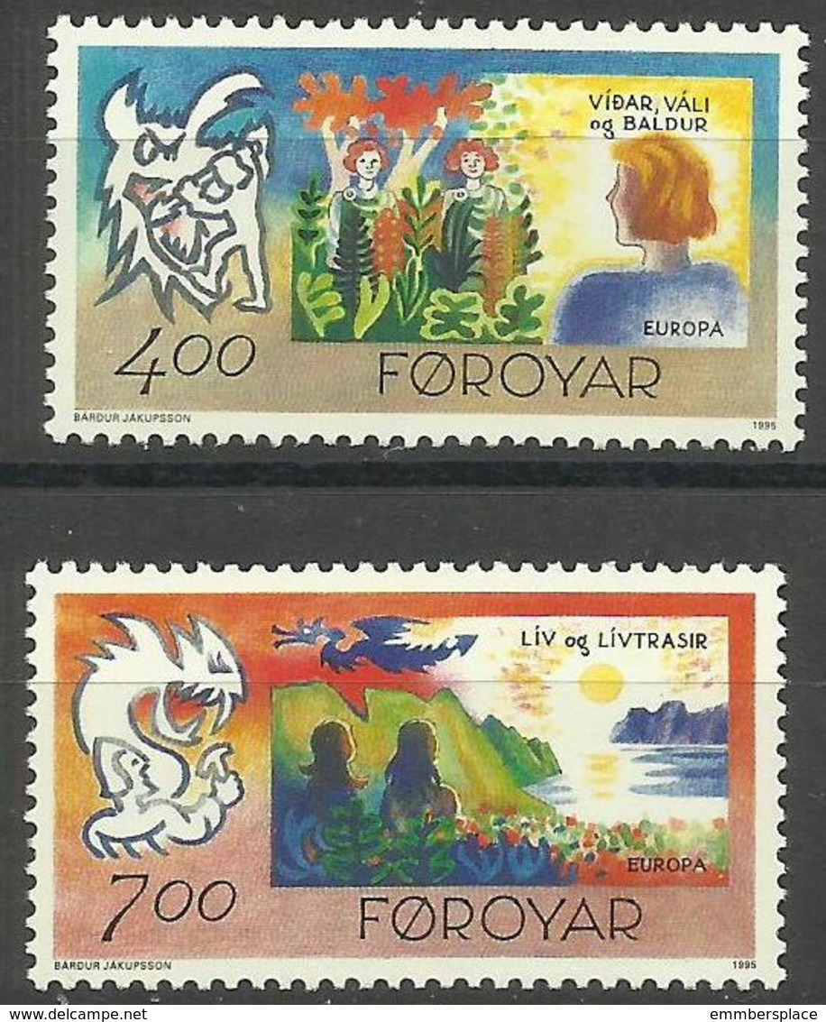 Faroe Islands - 1995 Europa Peace MNH **   SG 272-3   Sc 282-3 - Faroe Islands