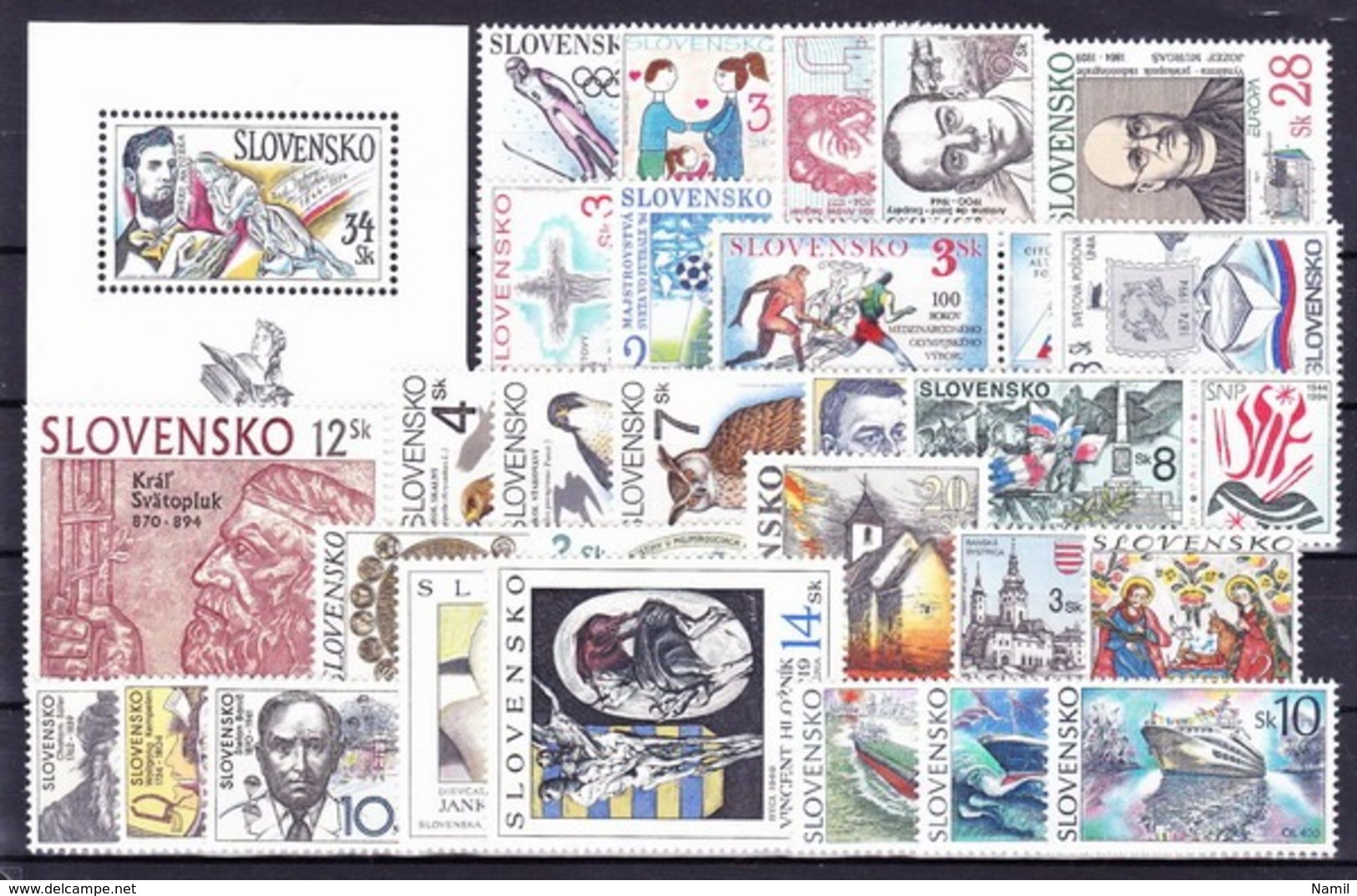 ** Slovaquie 1994 Mi 187-215, (MNH) L'année Complete - Full Years