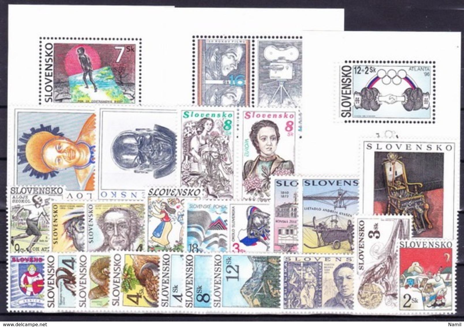 ** Slovaquie 1996 Mi 245-270, (MNH) L'année Complete - Full Years