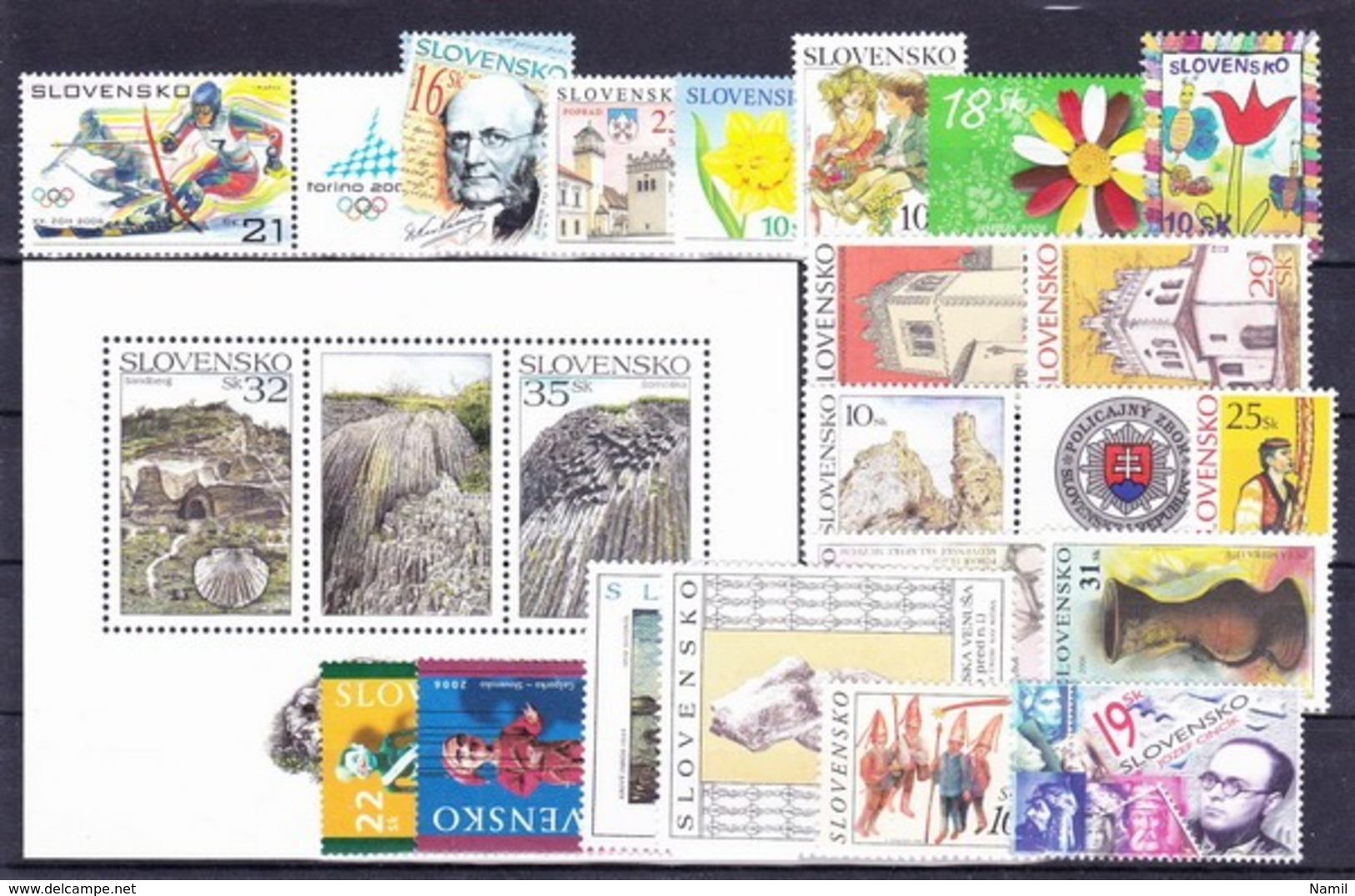 ** Slovaquie 2006 Mi 527-547, (MNH) L'année Complete - Full Years