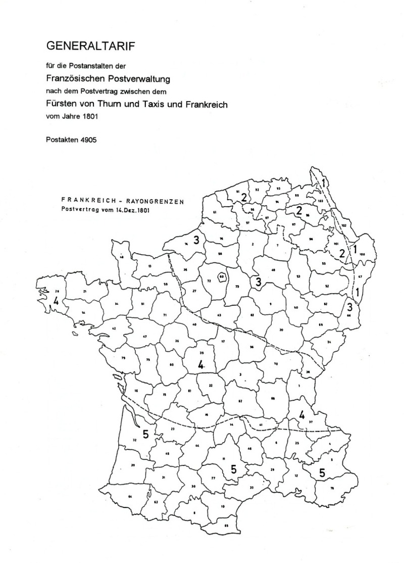 Postverhältnisse Zw. Frankreich + Deutschland 1801 Von Werner Münzberg (DASV) In PgA 131 Aus 1997 - Prefilatelia