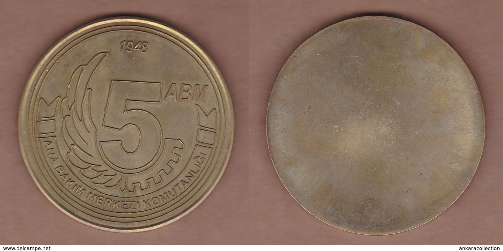 AC - 5th MAIN MEINTENANCE CENTRE COMMAND TURKISH ARMED FORCES TURKEY MEDAL - MEDALLION - België