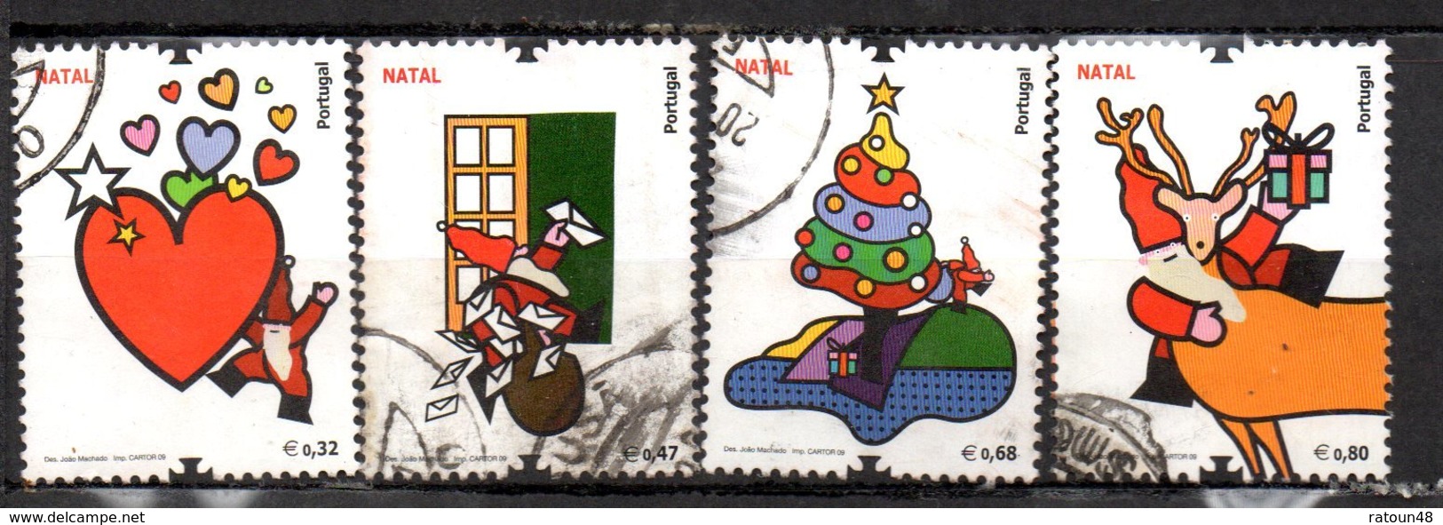 Série Complète "Nativité Noël" - OB - Lot N° 3449 à 3452- - Gebraucht