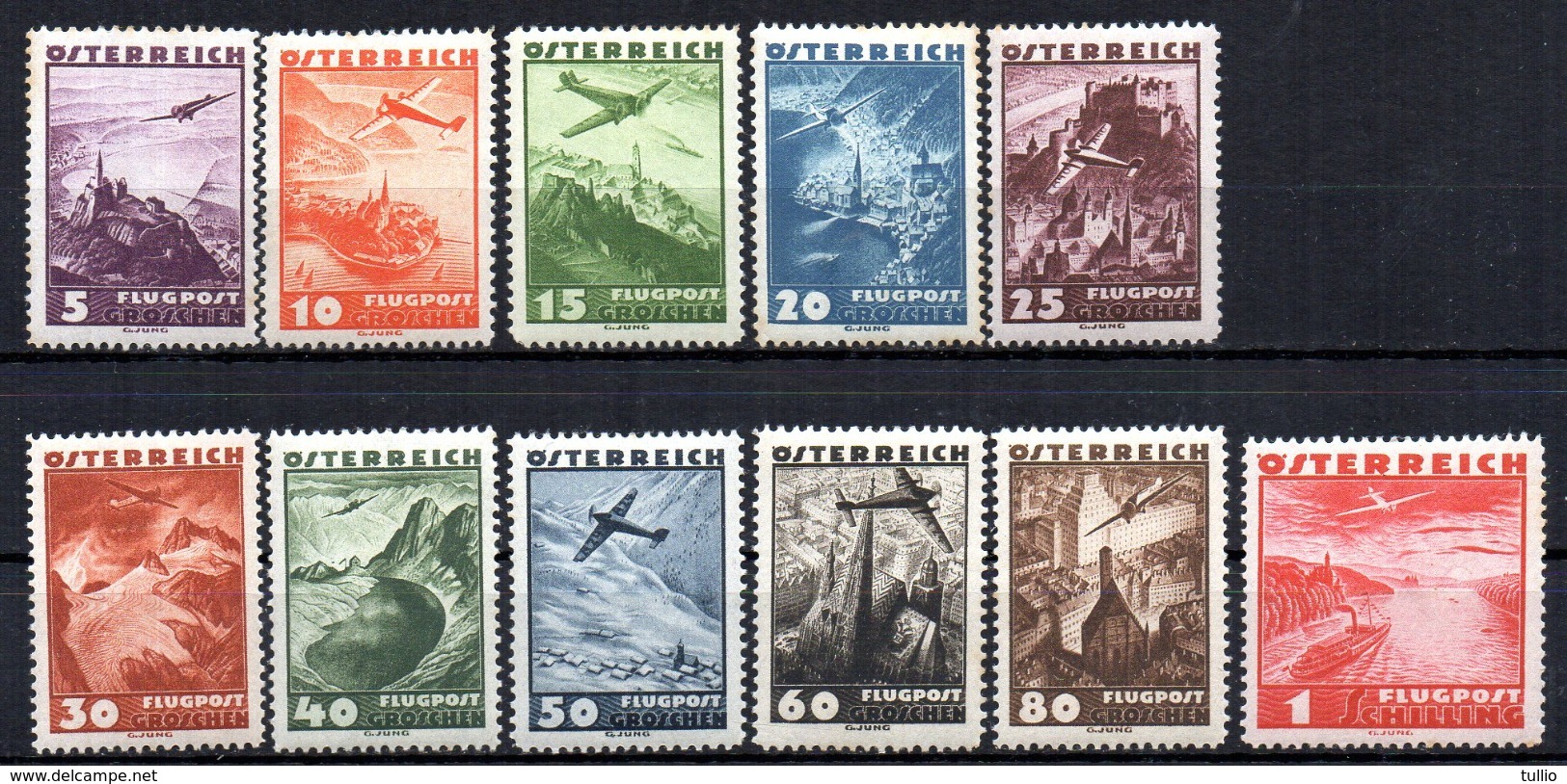 Austria 1935 Airmail Definitiva Mint Mh Tu - Unused Stamps