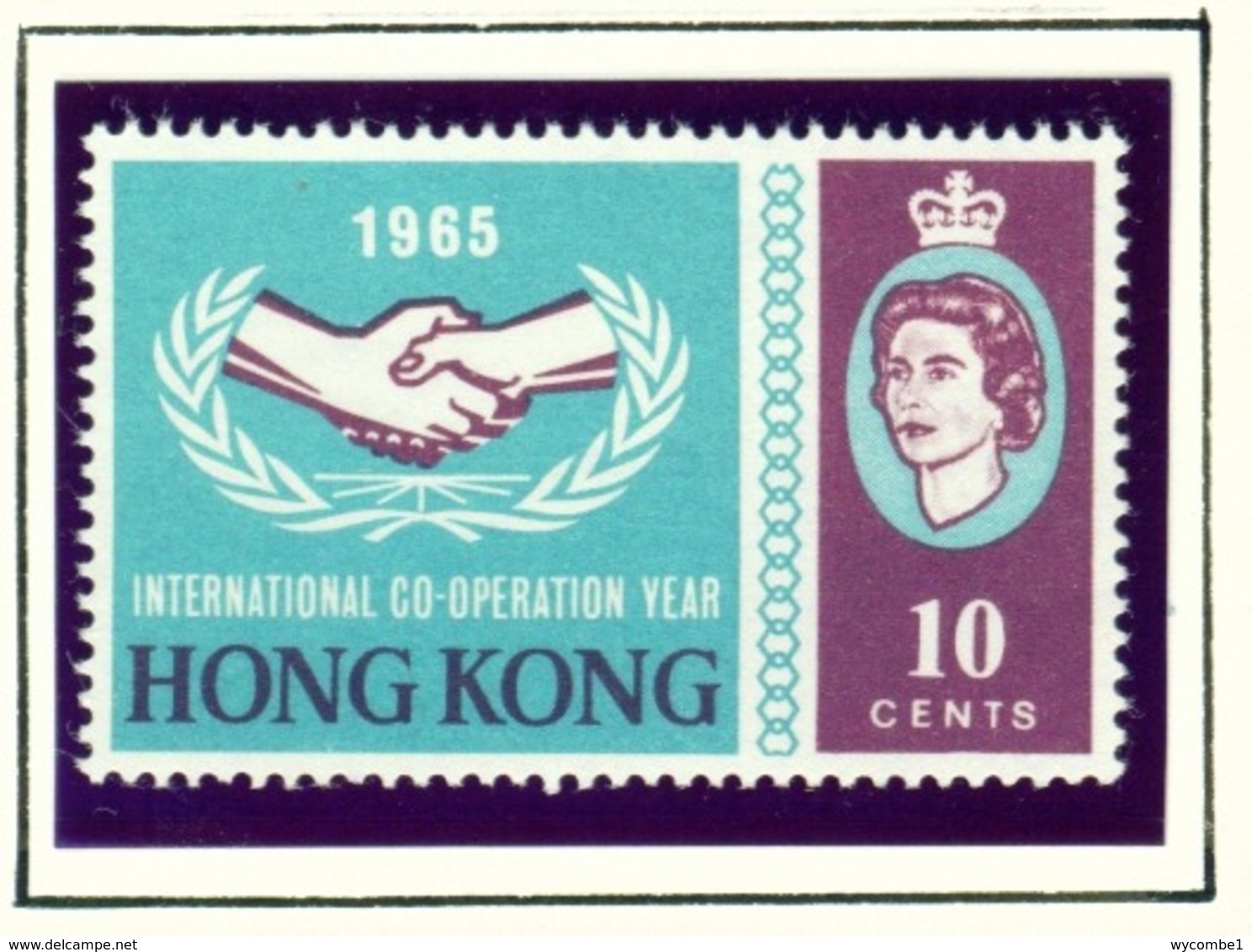 HONG KONG  -  1965 ICY 10c Unmounted/Never Hinged Mint - Nuevos