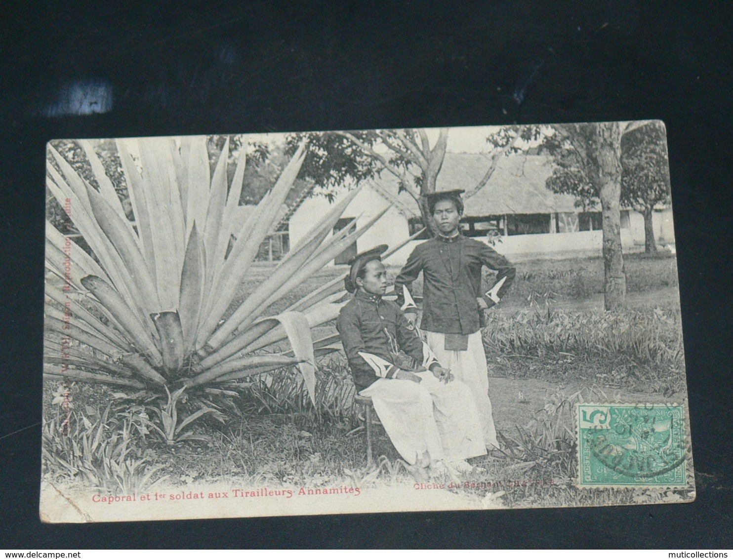 VIET NAM / INDOCHINE   1910  /  VUNG TAU /  CAP SAINT JACQUES  VUE  TIRAILLEURS ANNAMITES  ..  EDITEUR - Viêt-Nam