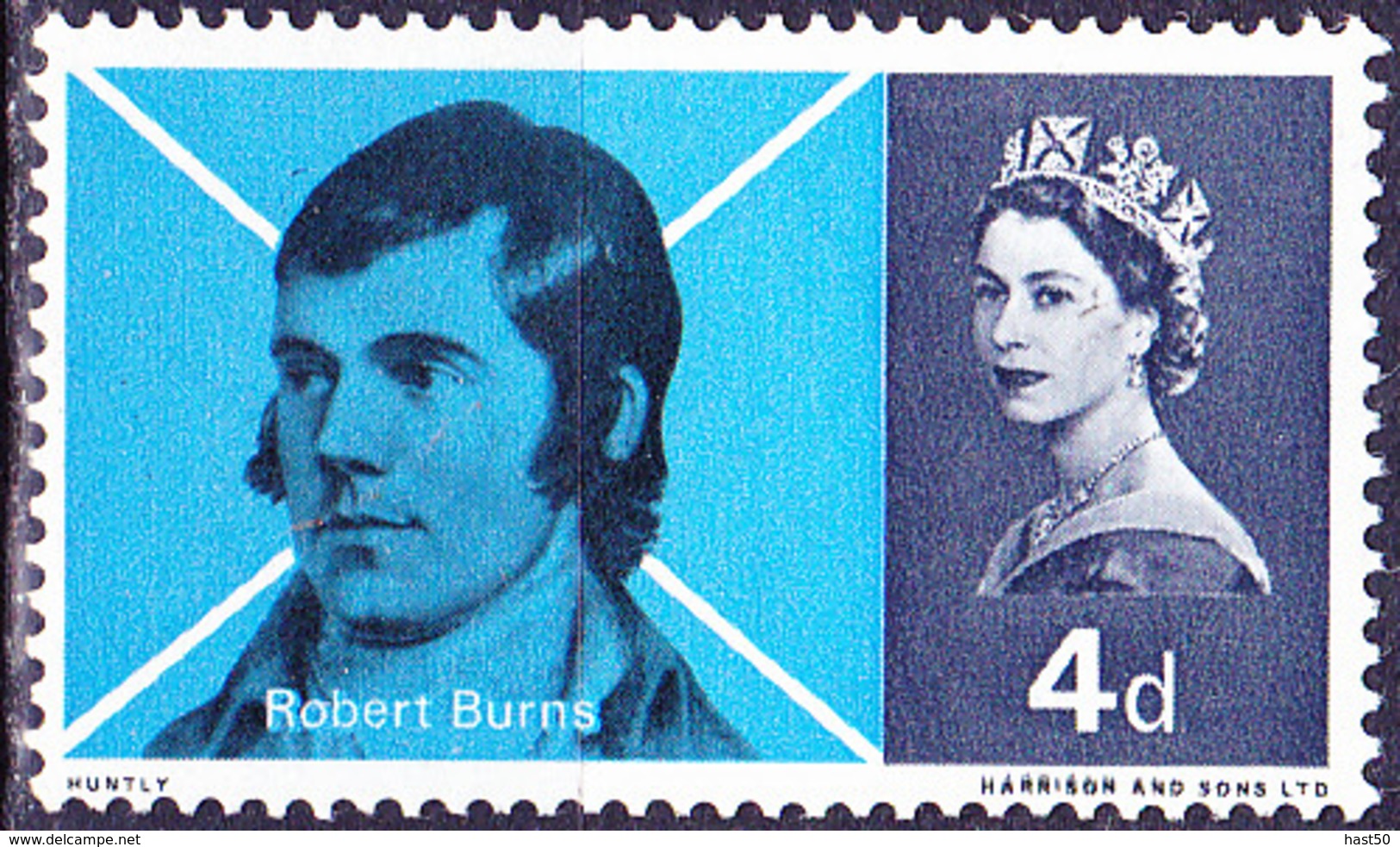 Großbritannien Great Britain Grande-Bretagne - Robert Burns (MiNr: 408x) 1966 - Postfrisch MNH - Neufs
