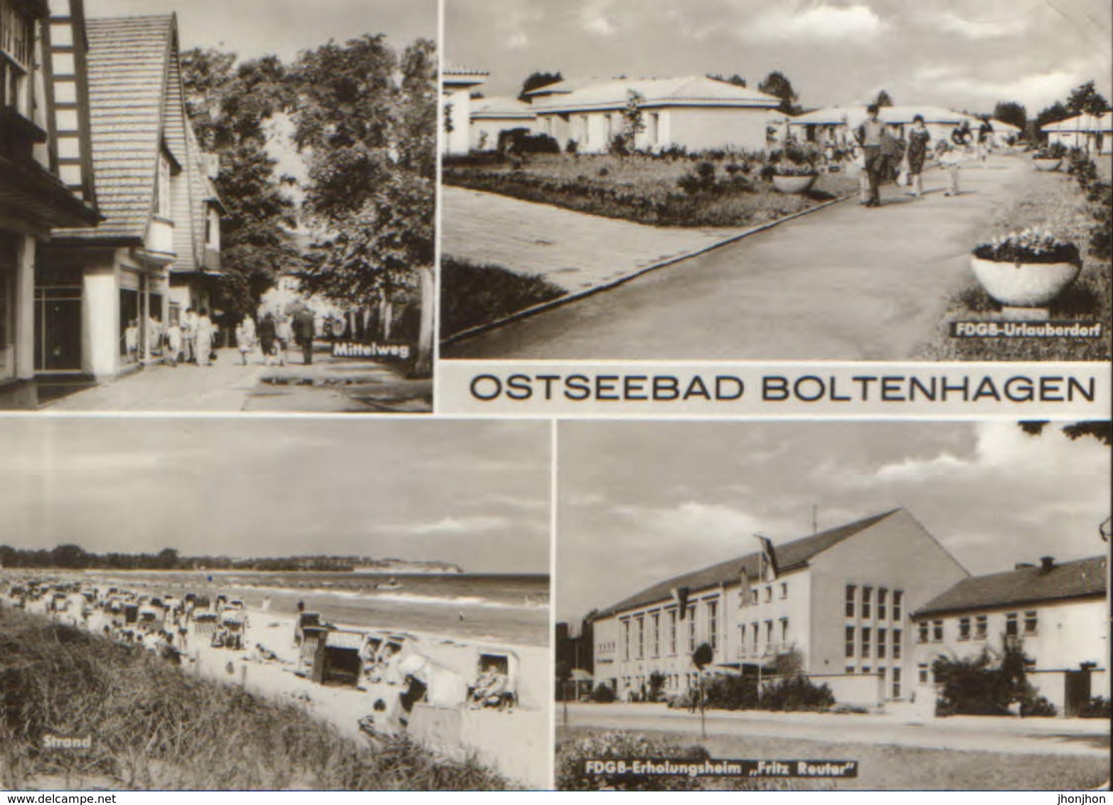 Germany - Postcard Used 1972 - Ostseebad Boltenhagen - Images From The City -2/scans - Boltenhagen