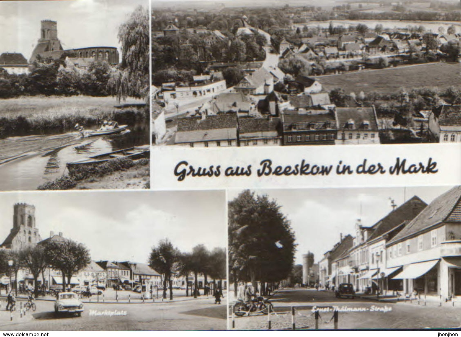 Germany - Postcard Used 1973 - Beeskow - Images From The City -2/scans - Beeskow