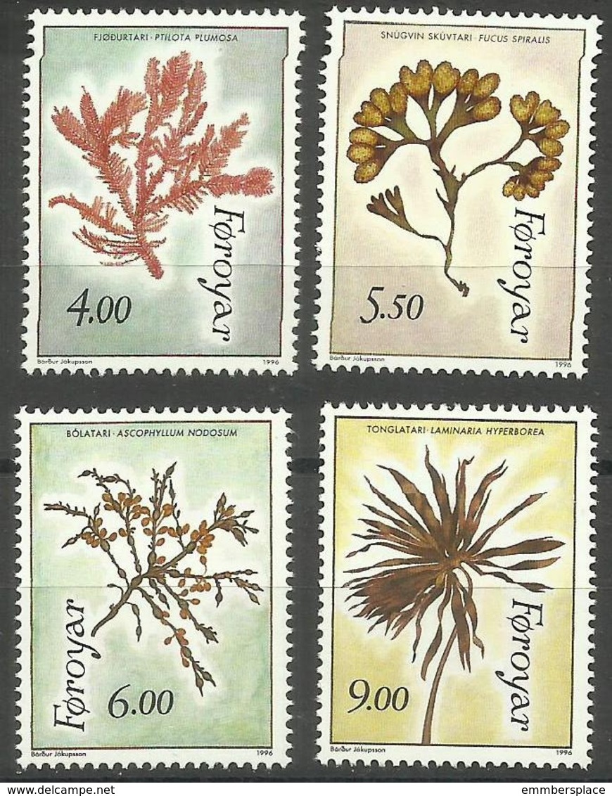 Faroe Islands - 1996 Seaweed MNH **   SG 286-9   Sc 296-9 - Faroe Islands