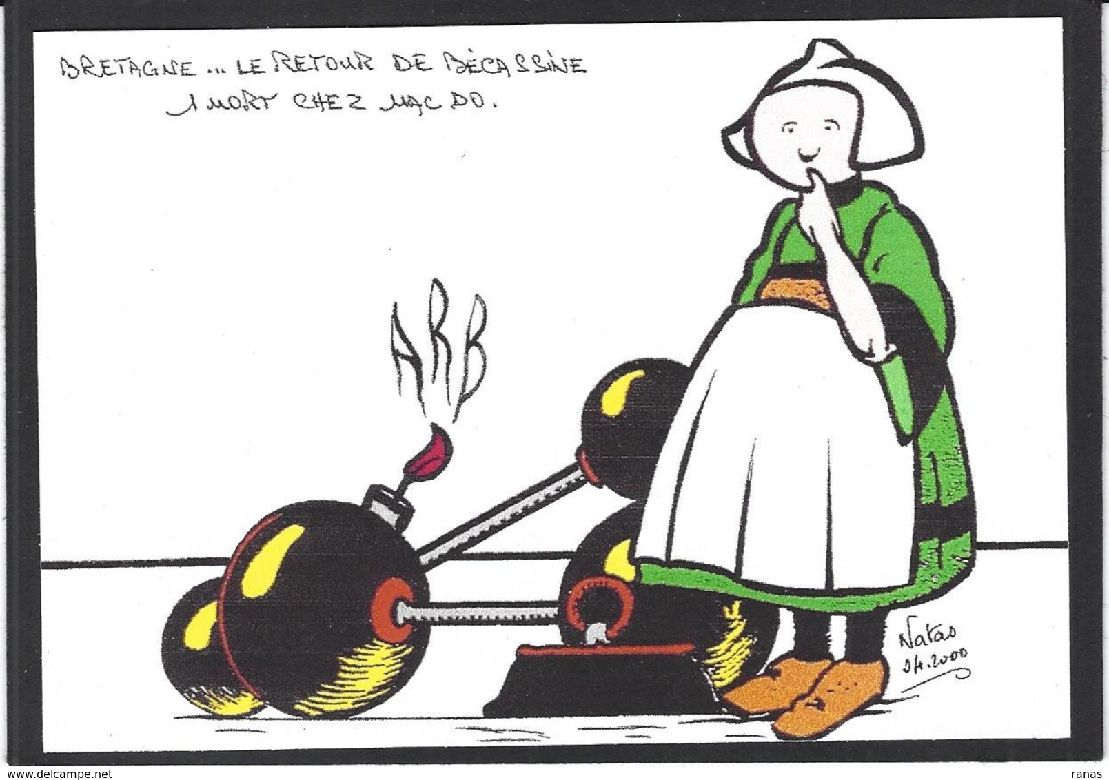 CPM JIHEL Bécassine Tirage Limité Numéroté Signé En 12 Exemplaires - Bandes Dessinées