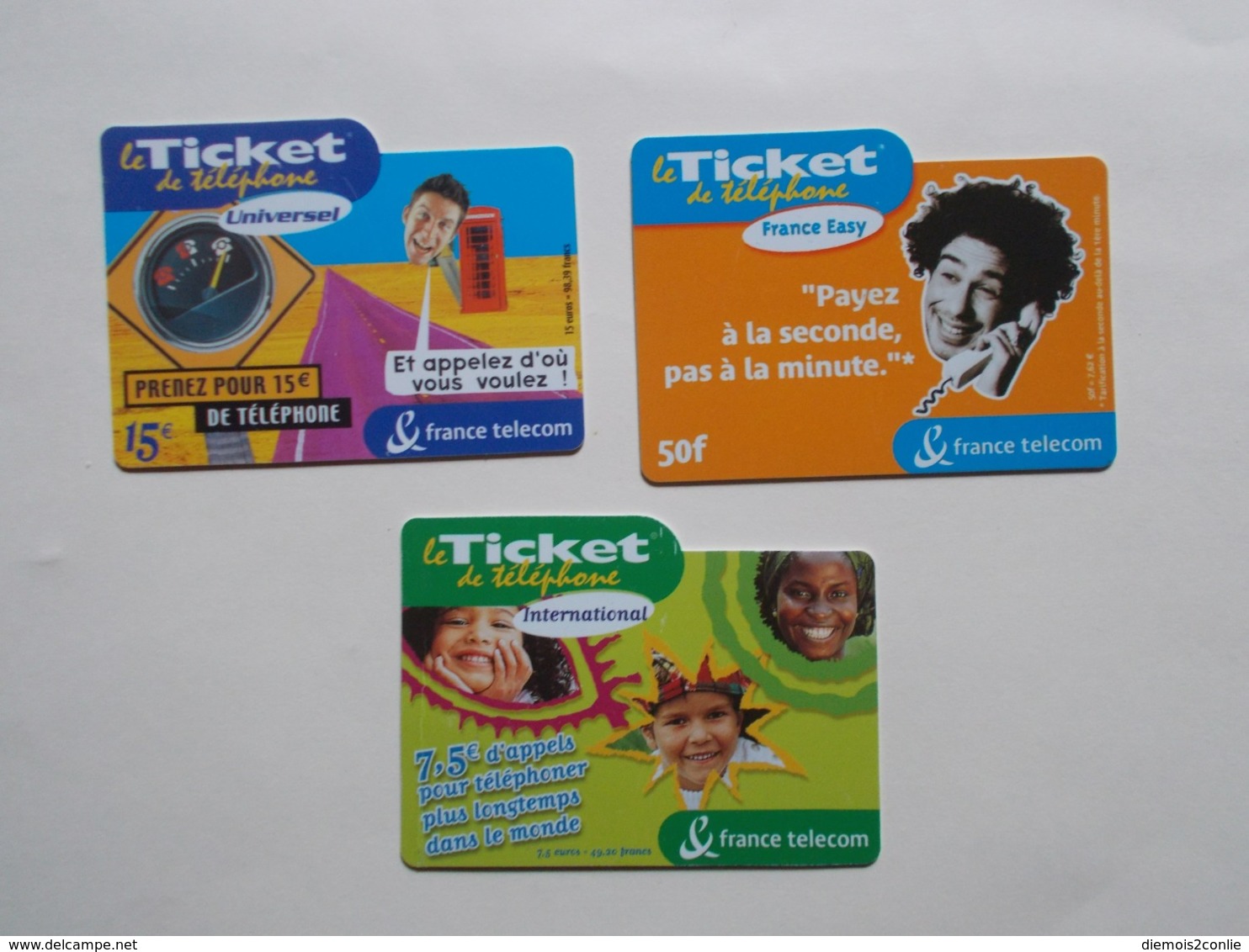 Lot 3 Tickets FRANCE TELECOM (TC 1/2) - Autres & Non Classés