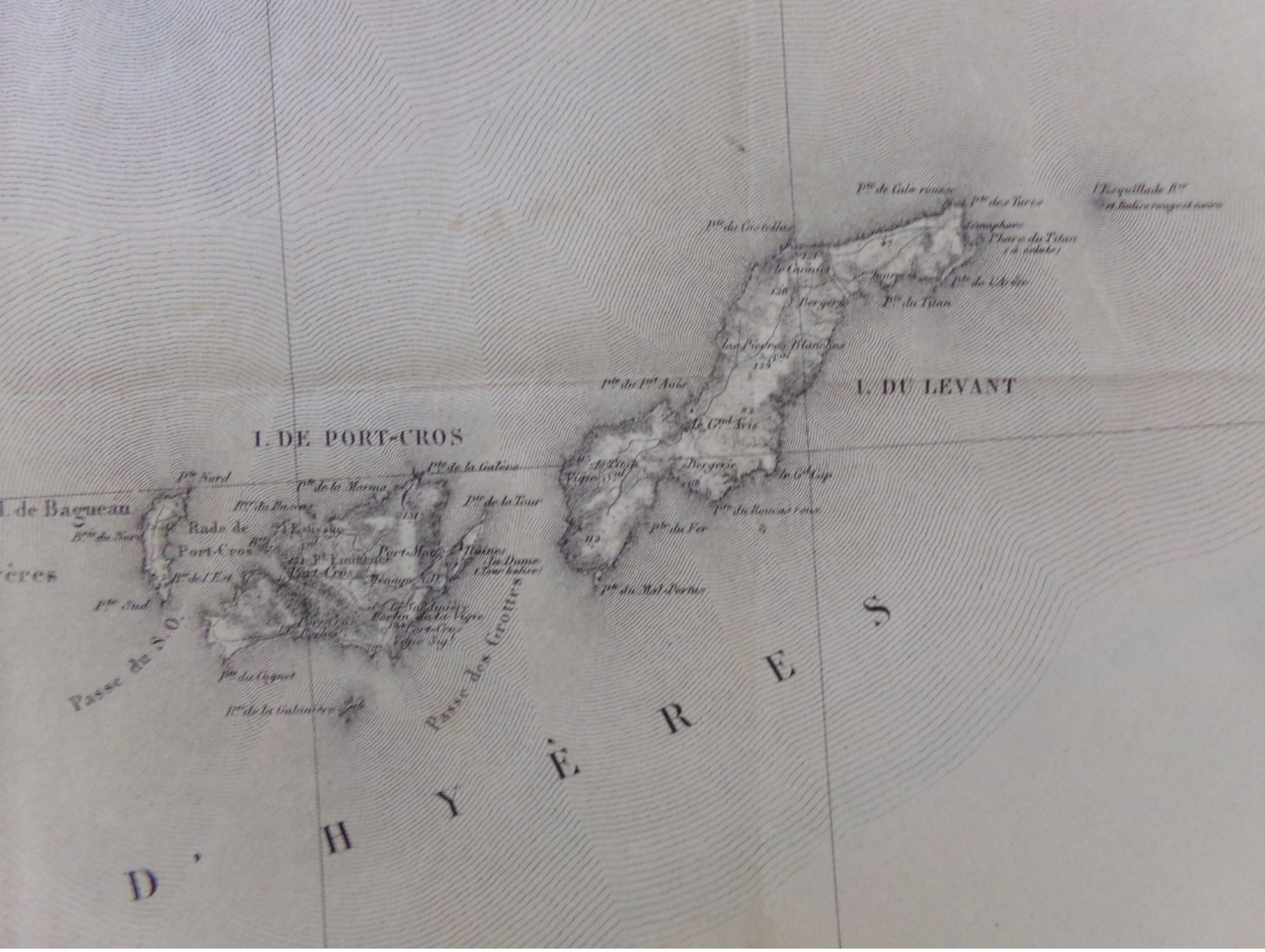 Carte Toulon  Port Gros Levant 1889 - Nautical Charts