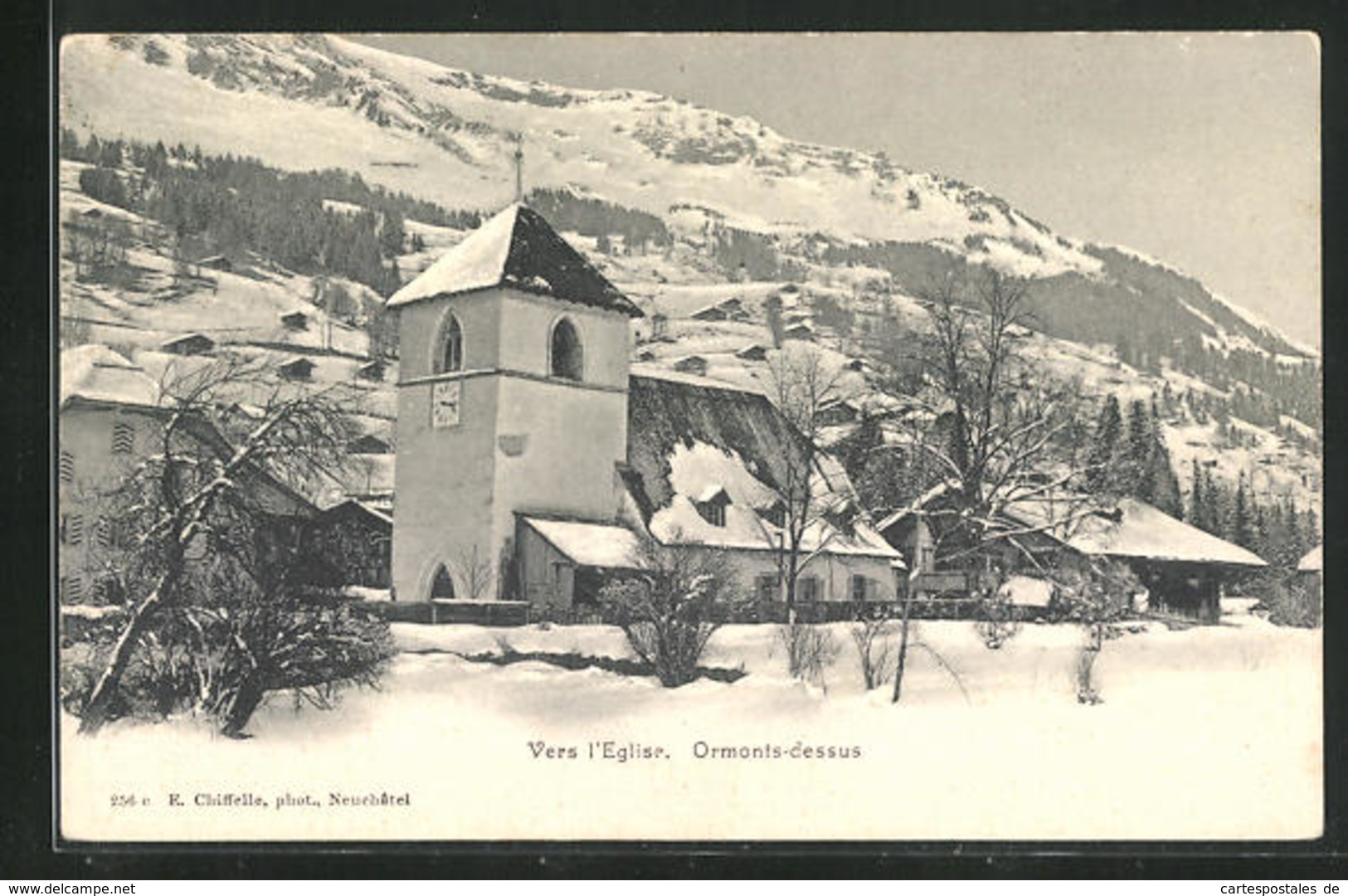 AK Ormonts-dessus, Vers L`Eglise, Kirche - Ormont-Dessus 