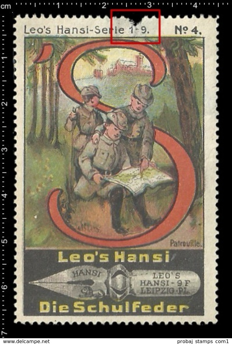 Old Poster Stamp Cinderella Reklamemarke Erinnofili Vignette Scout Erkunden Kid Kind Patrouille Patrol. - Erinnofilia