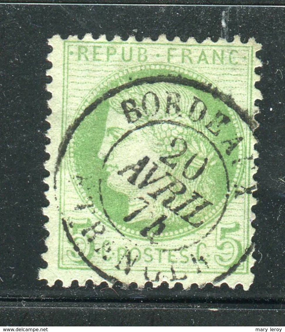 Rare N° 53 Cachet à Date De Bordeaux Etranger ( 1874 ) - 1871-1875 Cérès