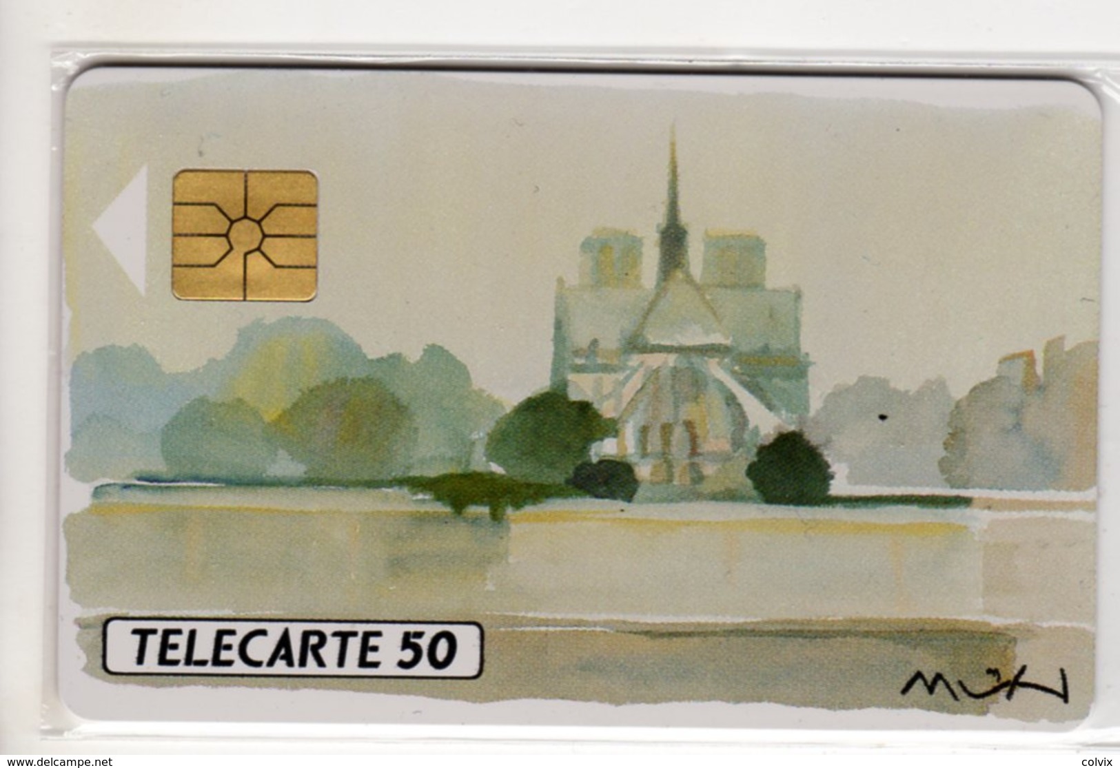 FRANCE F128 PARIS CATHEDRALE NOTRE DAME VILLE MUSICIENNE 50U Tirage 5 000 Ex  Neuf - 1990