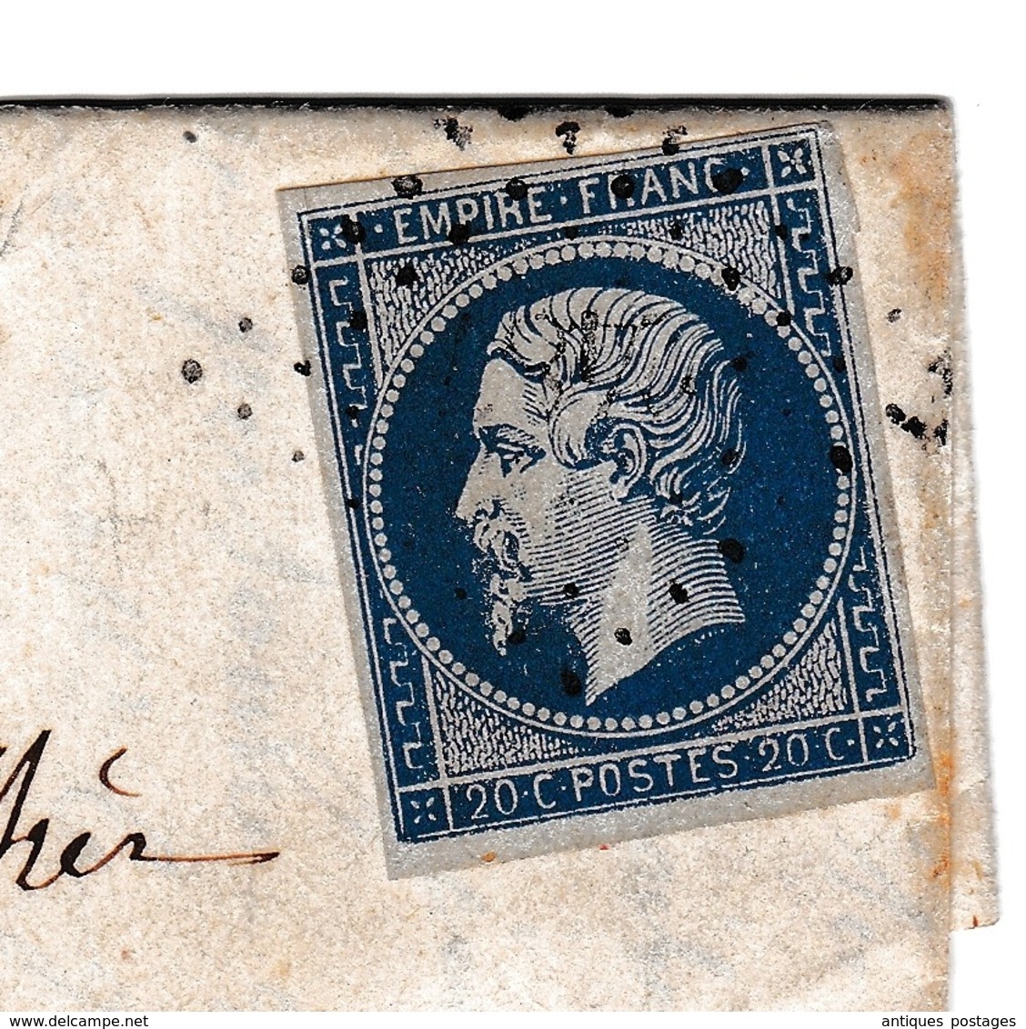 Lettre 1860 Poncin Ain Nantua Dupunat Avoué - 1853-1860 Napoléon III