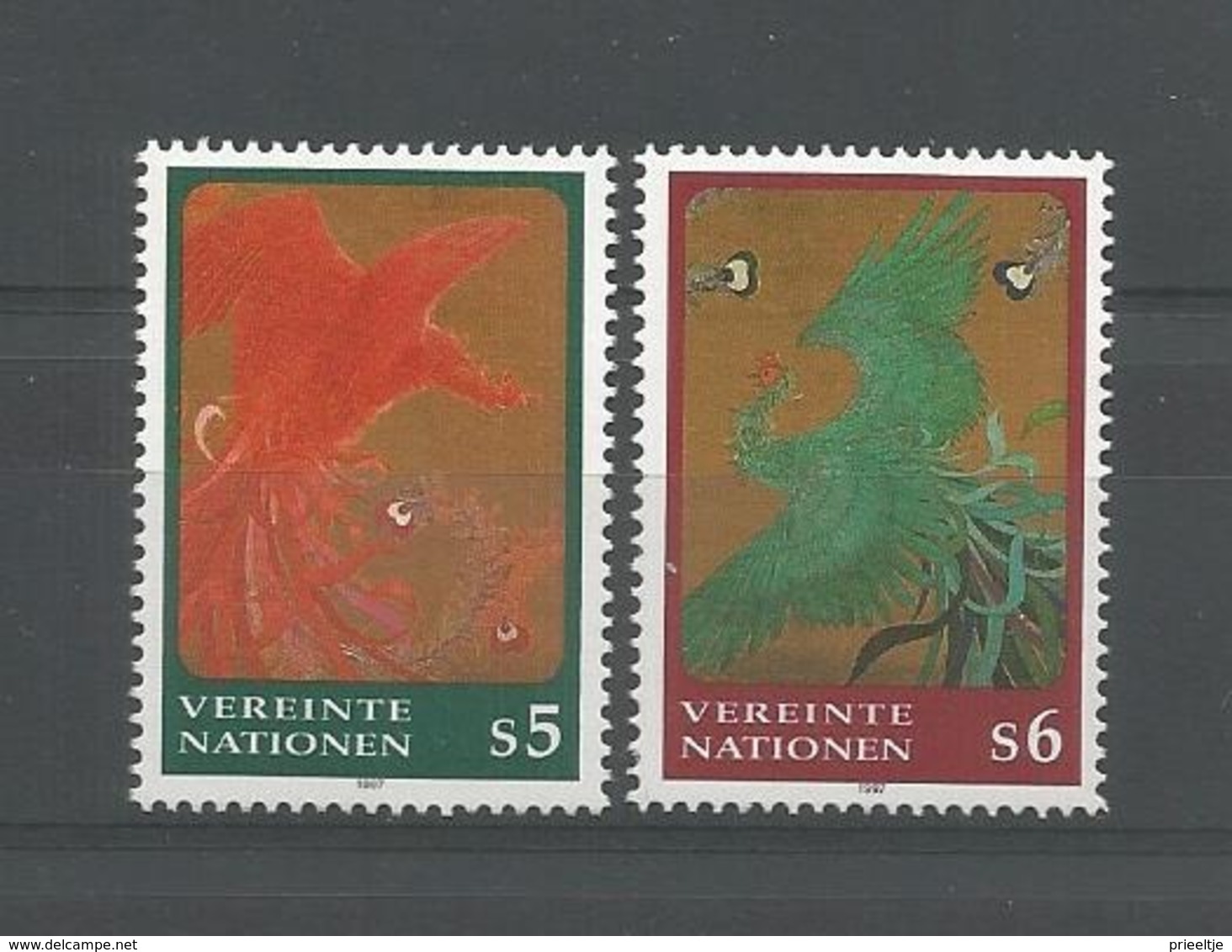 United Nations V. 1997 Definitives Phoenix Y.T. 240/241 ** - Ungebraucht