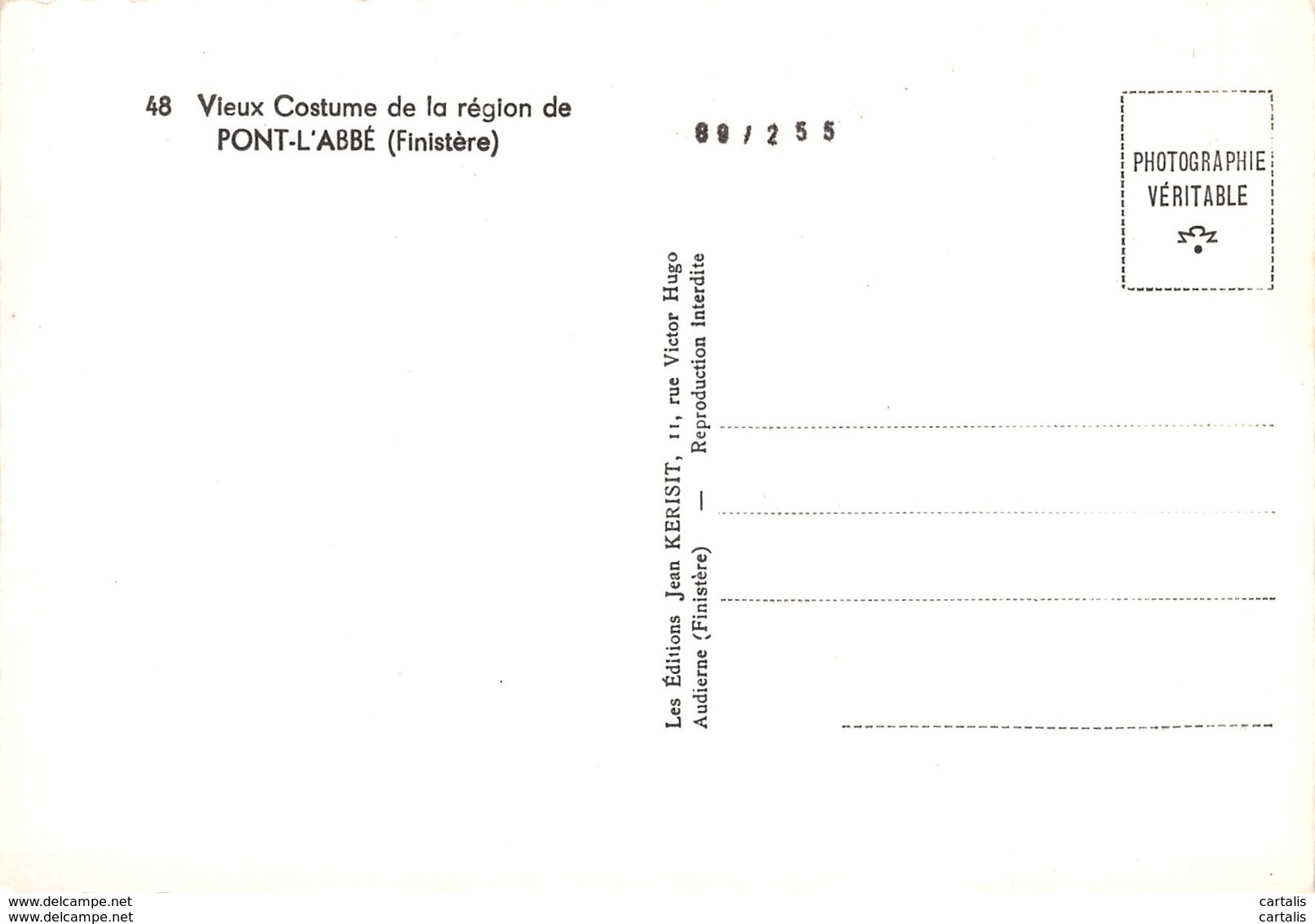 29-COSTUME DE PONT L ABBE-N°241-C/0361 - Other & Unclassified