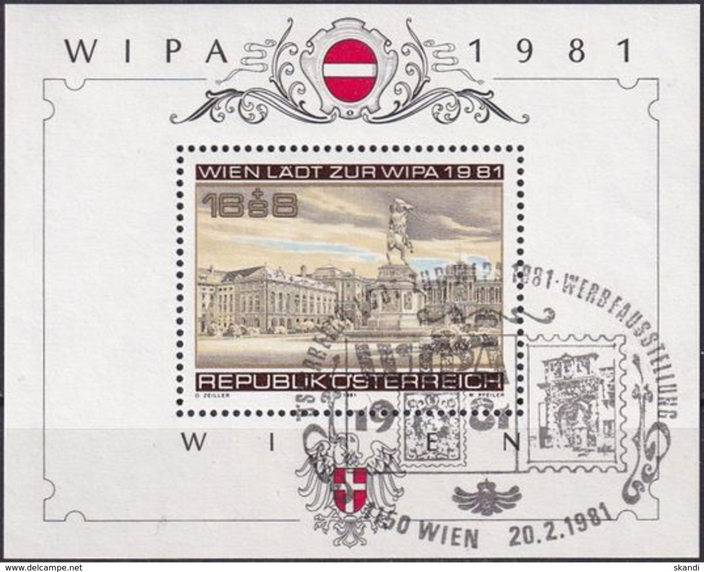 ÖSTERREICH 1981 Mi-Nr. Block 5 O Used - Aus Abo - Blocks & Kleinbögen