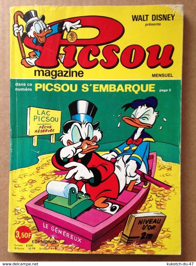 Disney - Picsou Magazine - Année 1975 - N°37 (avec Grand Défaut D'usure) - Picsou Magazine