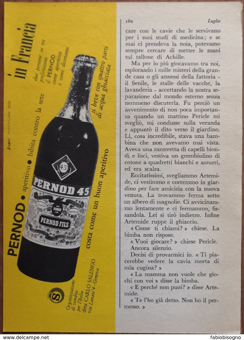 1963 - PERNOD Aperitivo  -  1 Pag. Pubblicità  Cm. 13x18 - Alcoolici