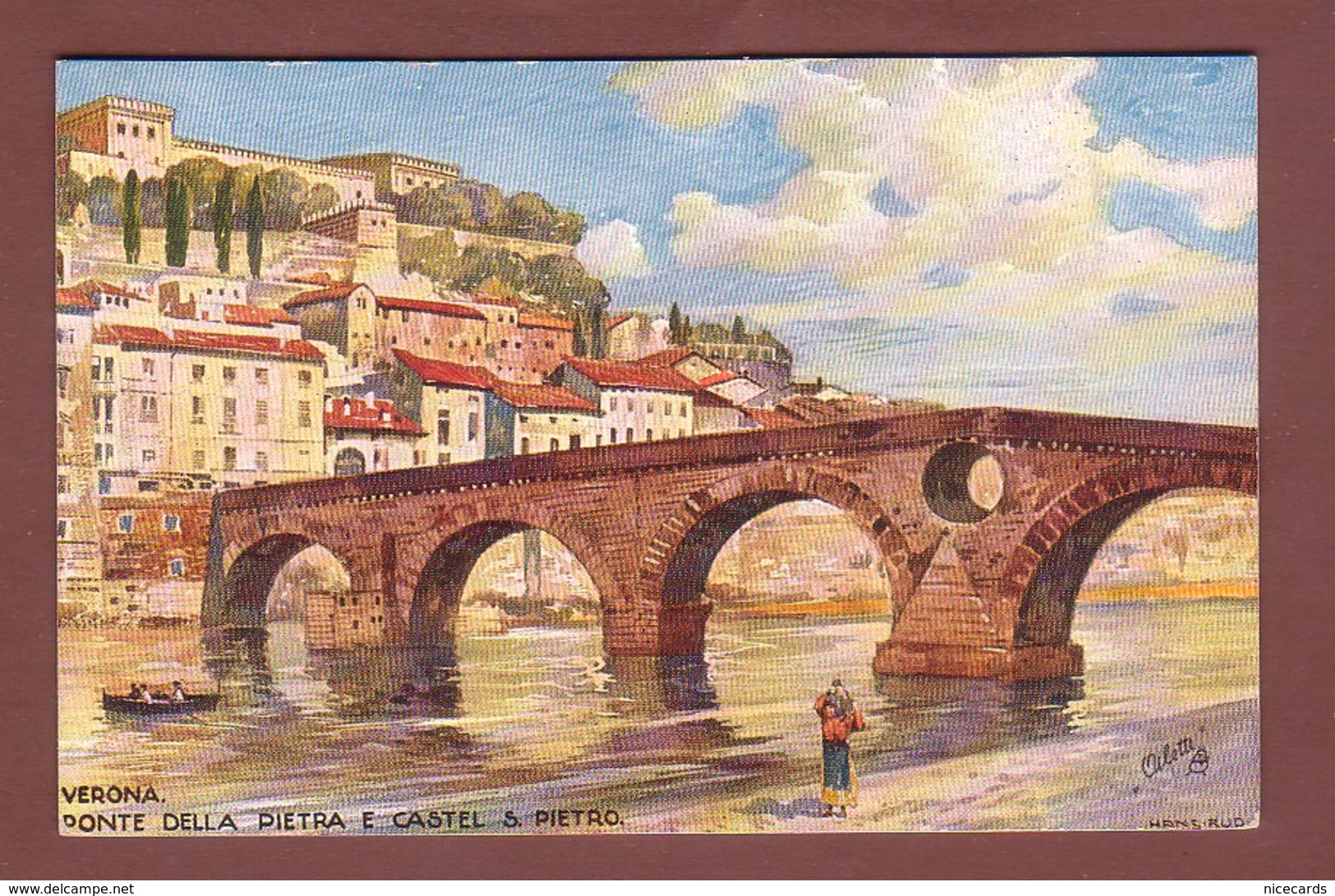 Italia - VERONA - Ponte Della Pietra E Castel S. Pietro - Verona