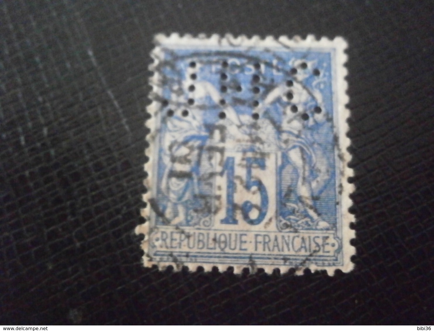 FRANCE TIMBRE SAGE 90 JHC56 PERFORE PERFORES PERFIN PERFINS PERFORATION PERFORIERT LOCHUNG PERFORATI PERFO PERCE - Autres & Non Classés