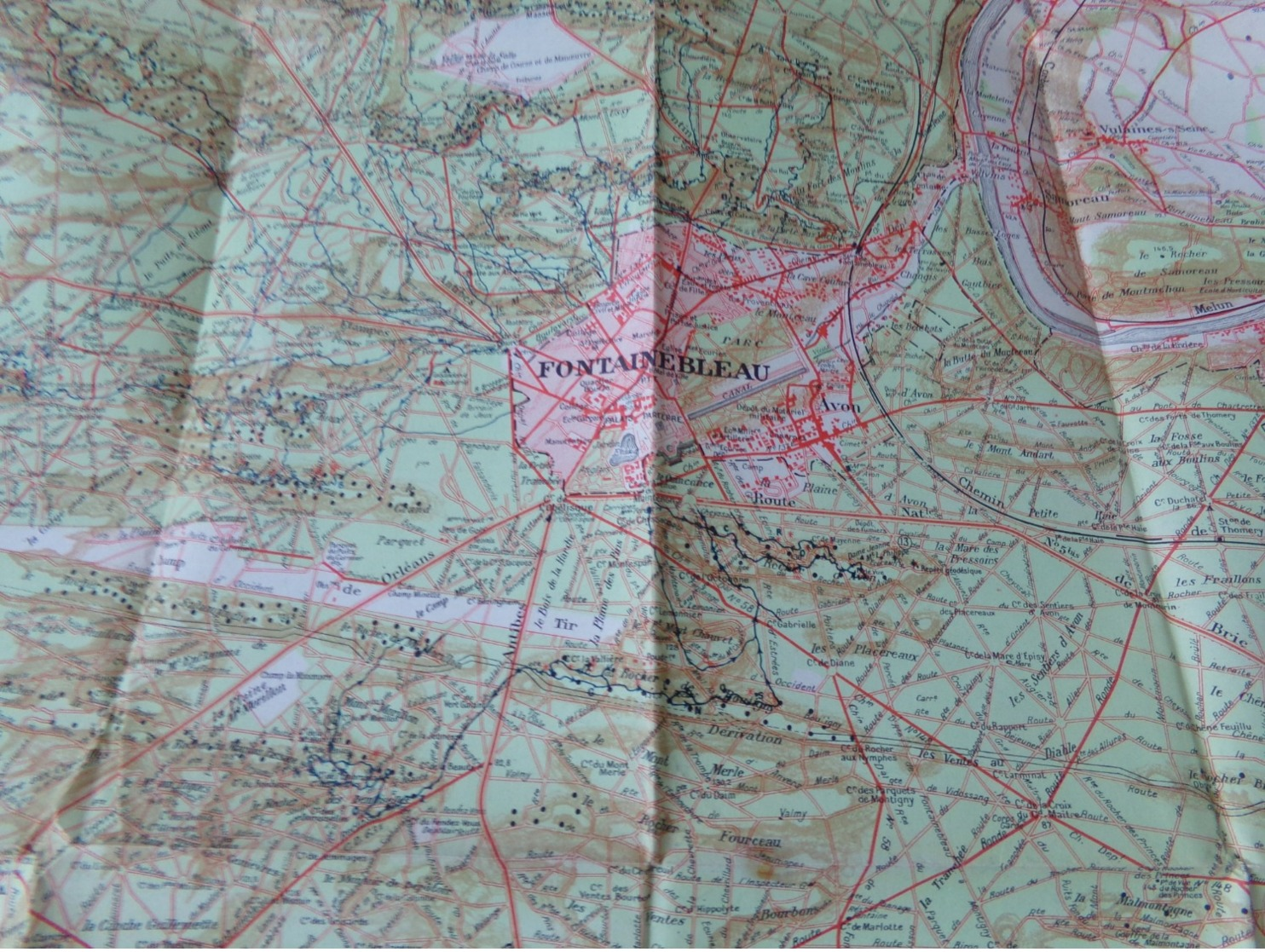 Carte Foret De Fontainebleau Commission D Escalade Club Alpin Francais - Topographical Maps