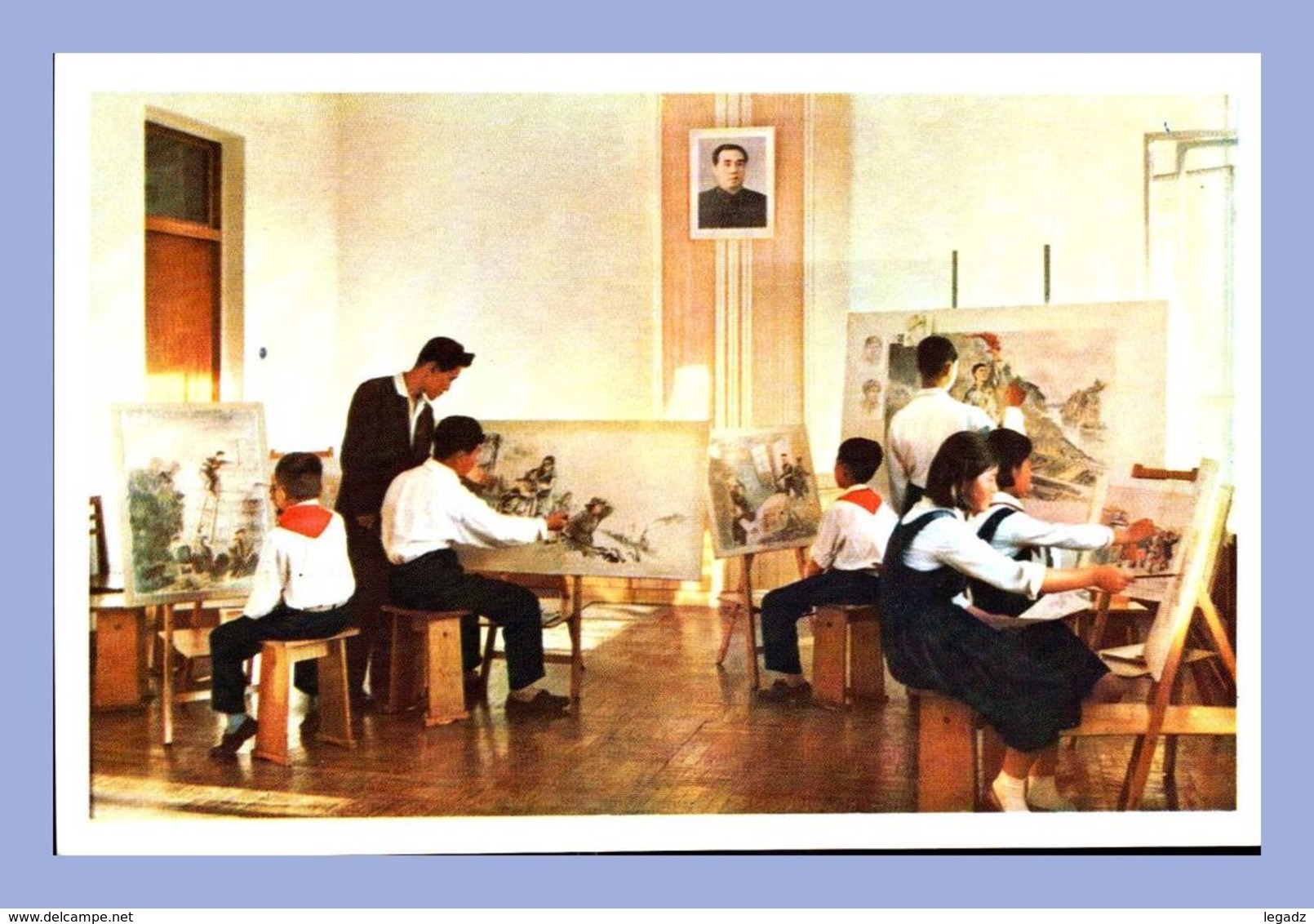 CPM - Palais Des Etudiants Et Des Pionniers - Pyongyang (Corée Du Nord) - Les Petits Amateurs à La Création De Peintures - Corea Del Nord