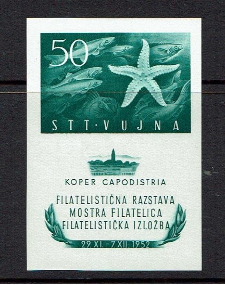YUGOSLAVIA...1952...MNH...Trieste RARE Sheetlet - Unused Stamps