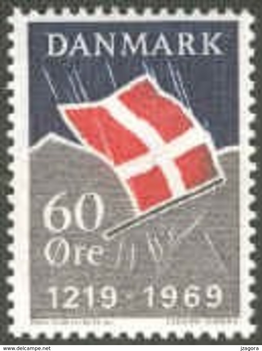 BANDERA DE DINAMARCA DRAPEAU DU DANEMARK FLAGGE VON DÄNEMARK FLAG OF DENMARK 1969  MNH Mi 481 Slania - Covers