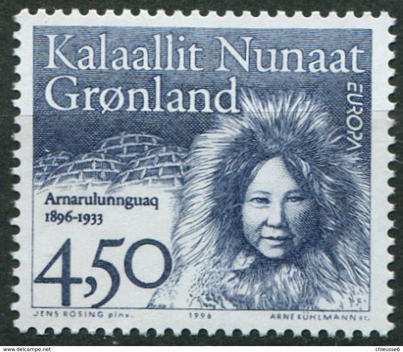 Groenland ** N° 274 - Femme Célèbre - Europa 96 - 1996