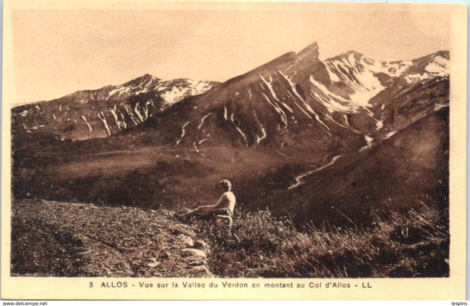 04 - ALLOS -- Vue Sur La Vallée Du Verdon En... - Autres & Non Classés