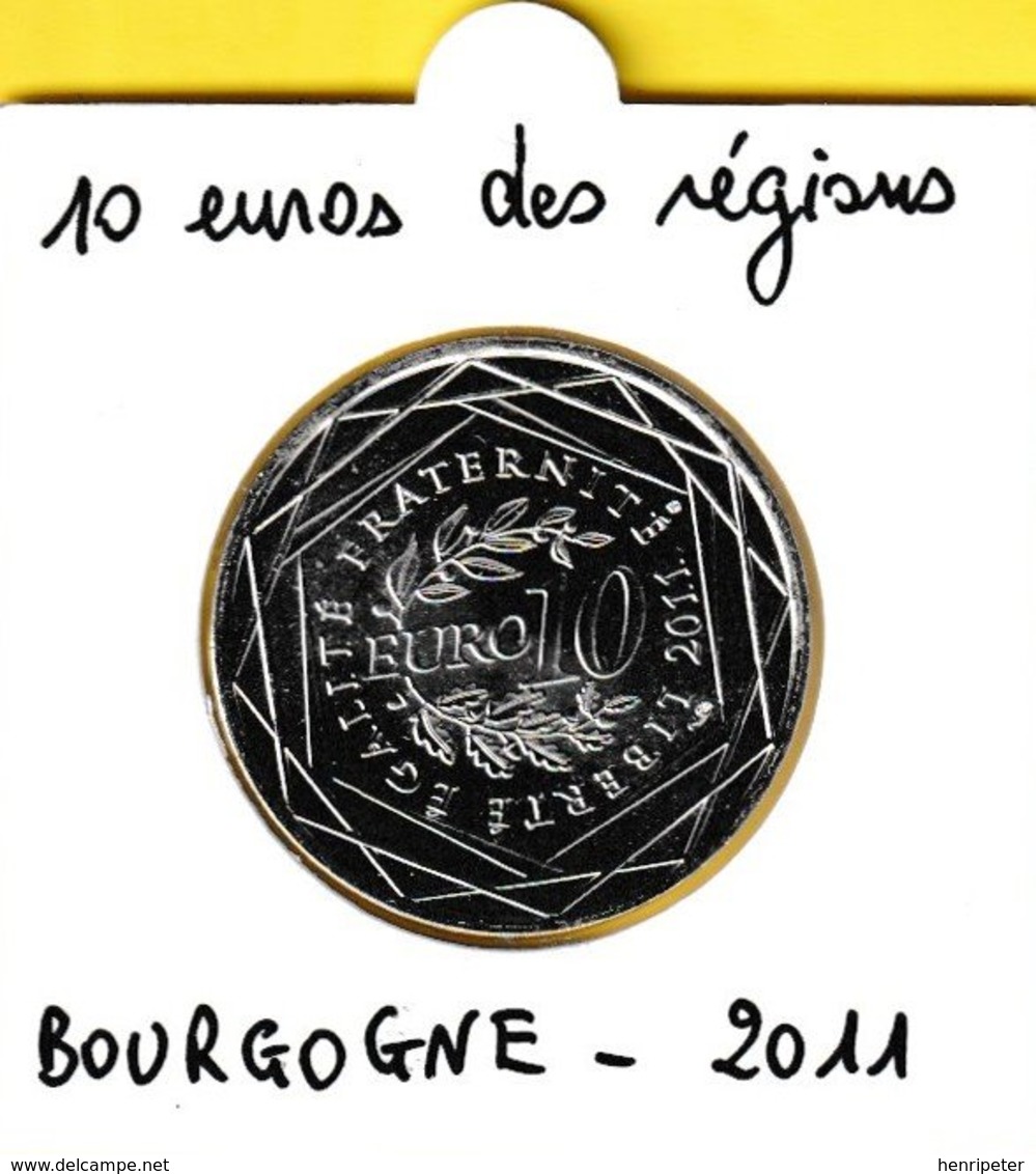 10 Euro En Argent 500 De La Région Bourgogne - Monuments Hospices De Beaune Basilique De Vézelay - France 2011 - France