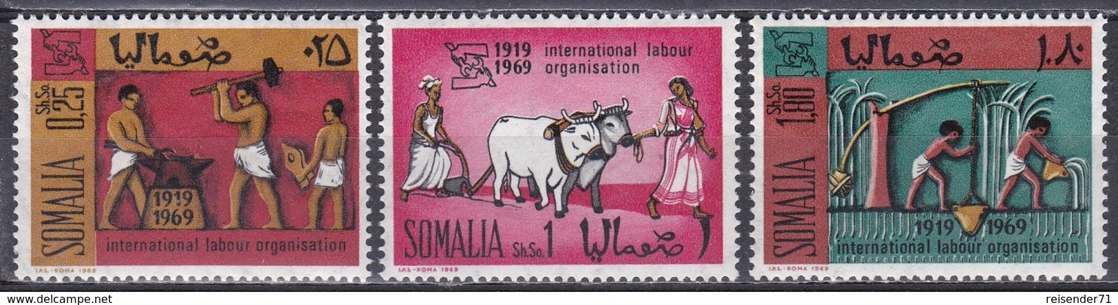 Somalia 1969 Organisationen UNO ONU Arbeitsorganisation ILO Landwirtschaft Bewässerung Schmiede, Mi. 149-1 ** - Somalia (1960-...)