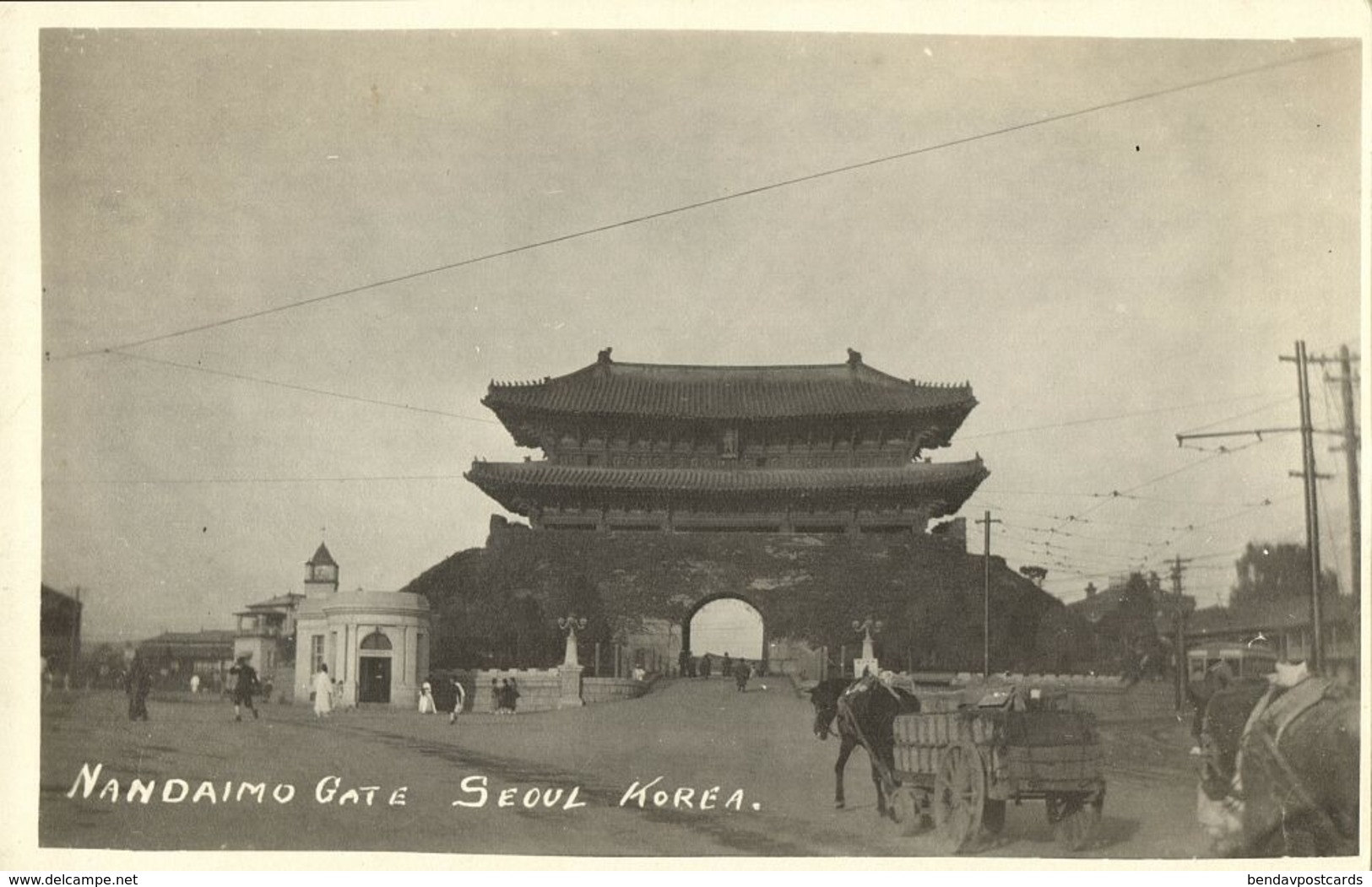 Korea Coree, SEOUL KEIJO, Namdaemun South Gate, Sungnyemun 1910s RPPC Postcard 1 - Korea, South