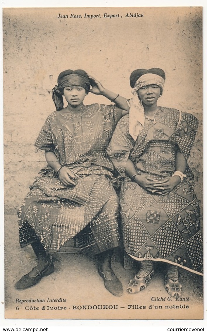 CPA - Côte D'Ivoire - BONDOUKOU - Filles D'un Notable - Côte-d'Ivoire