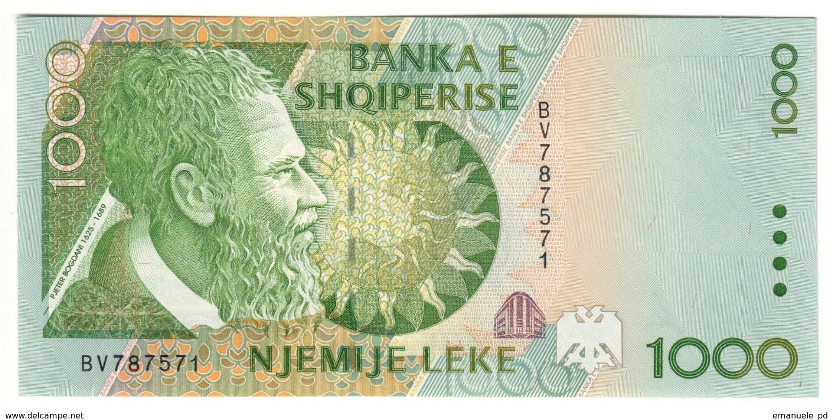 ALBANIA	1000	LEKE	1996	P65	UNC			.CV. - Albanie