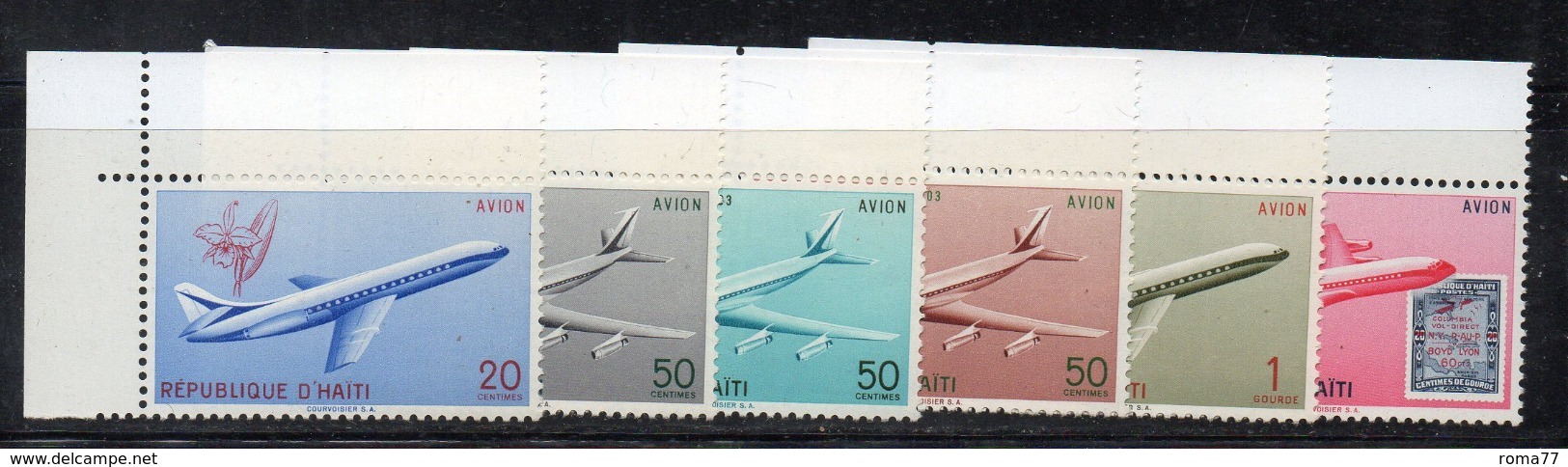 APR2976- HAITI 1960 , Posta Aerea Serie Yvert N. 212/217  ***  MNH  (2380A) - Haiti