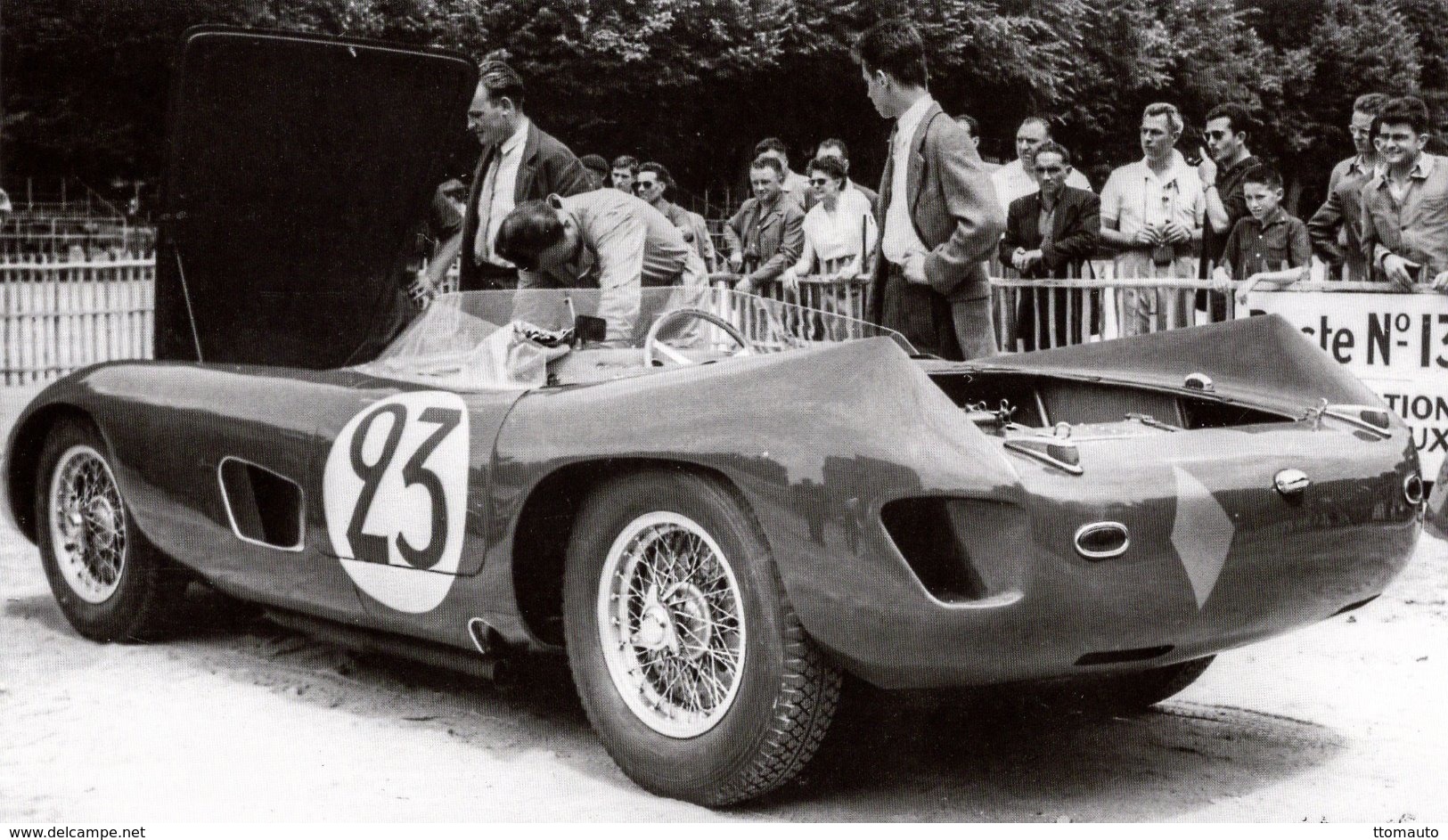 Talbot-Lago Maserati 2500  - Pilotes: Bruce Halford-Franco Bordoni  (Concurrents  Du Mans 1957) - PHOTO 15x10cms - Le Mans