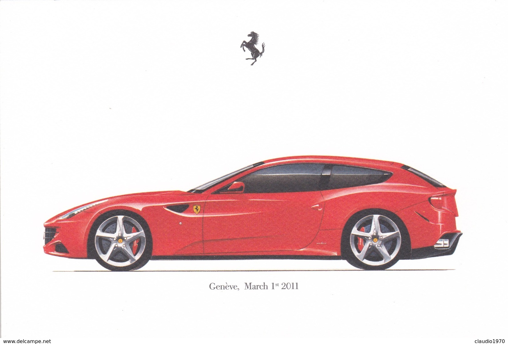 FERRARI FF - SCHEDA TECNICA - TECHNICAL SPECIFICATIONS - GENèVE MARCH 1 - 2011 - Car Racing - F1