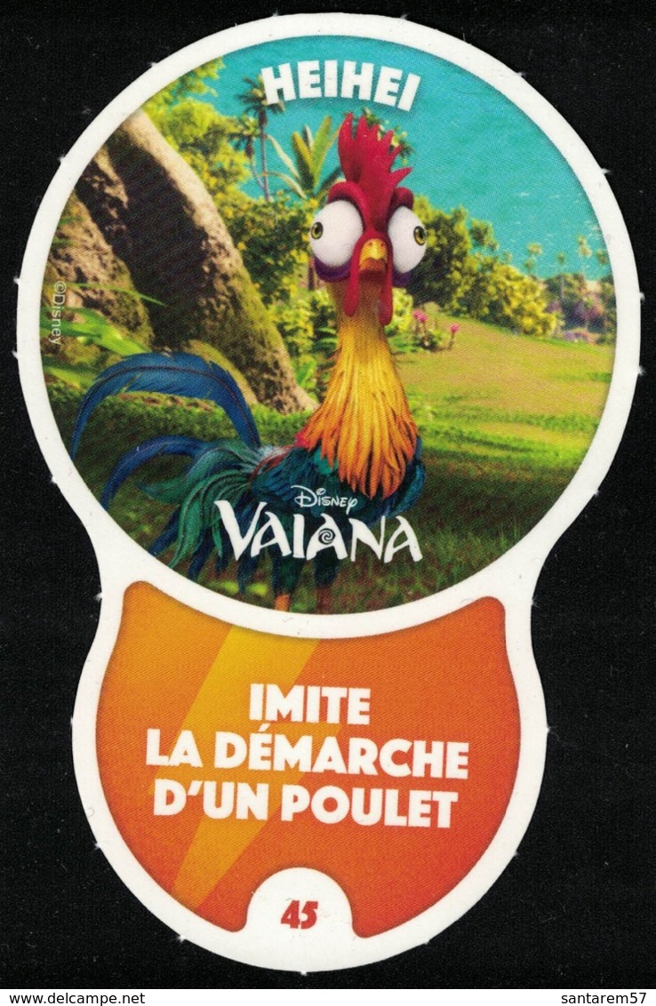 Carte à Collectionner Disney Auchan Les Défis Challenge Heihei 45 / 96 - Sonstige & Ohne Zuordnung