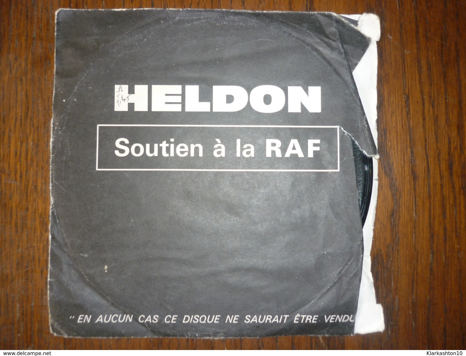 45t Heldon: Soutien à La RAF: Baader-Meinhof Blues - Omar Diop Blondin - Autres & Non Classés