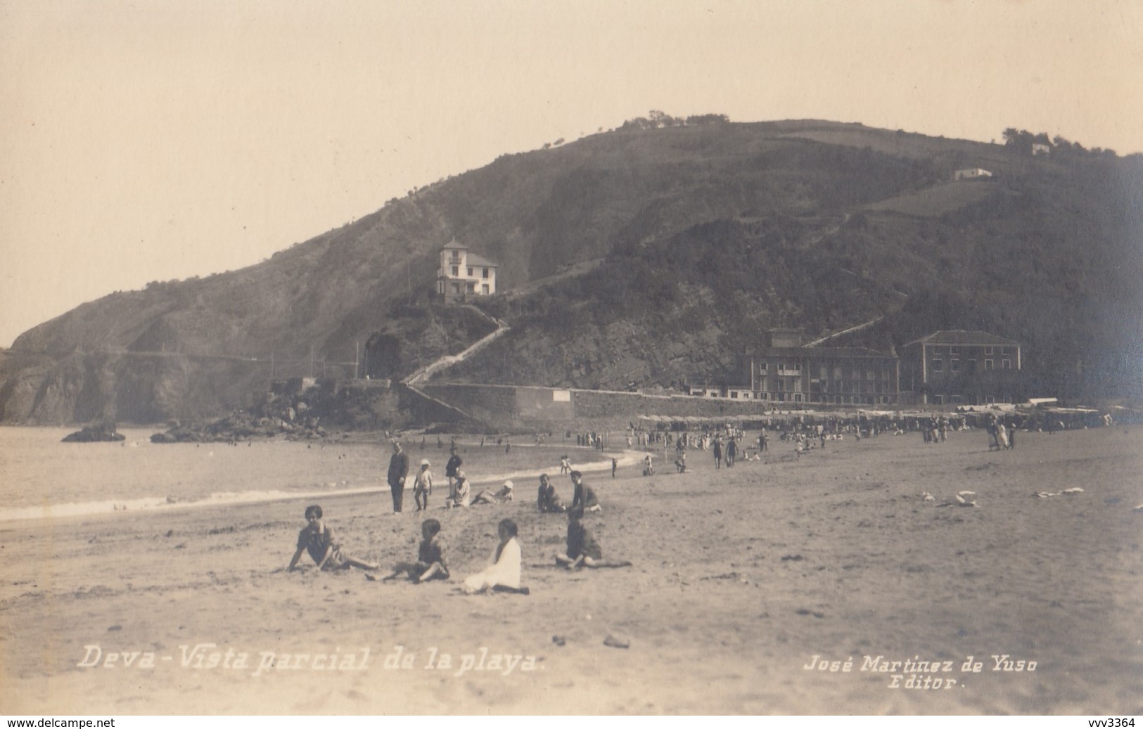 DEVA: Vista Parcial De La Playa - Guipúzcoa (San Sebastián)