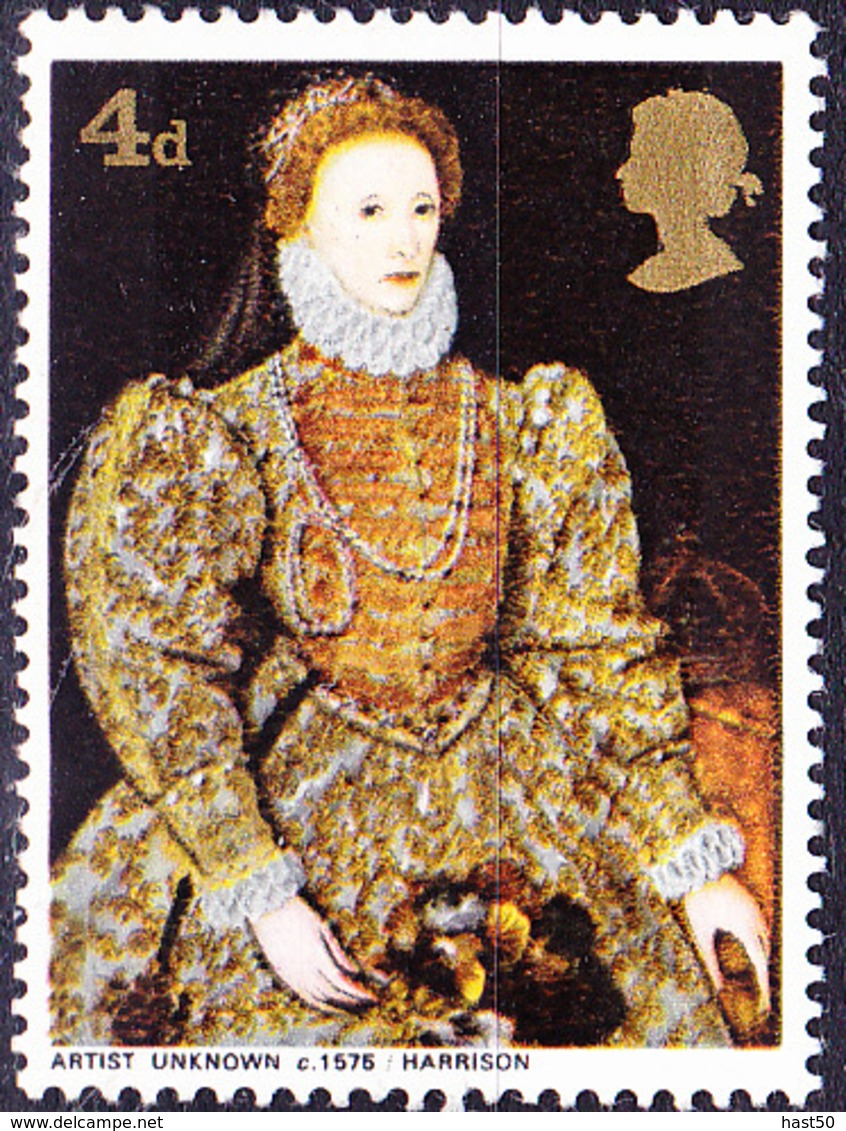 Großbritannien Great Britain Grande-Bretagne - Königin Elizabeth I. Von Unbek. Meister (MiNr: 489) 1968 - Postfrisch MNH - Unused Stamps