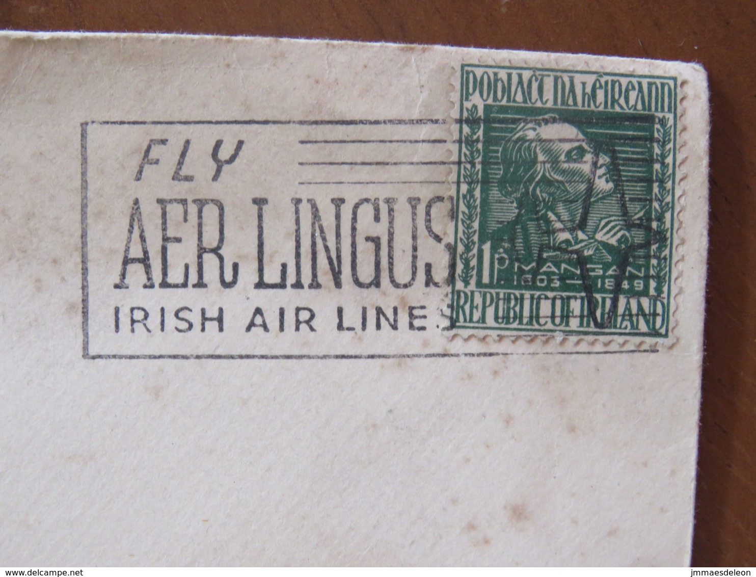 Ireland 1950 Cover Baile Atha To Donnybrook - James Clarence Mangan - Plane Slogan - Brieven En Documenten
